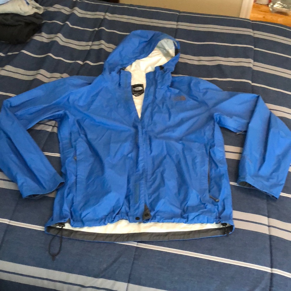 Blue The North Face Rain Jacket